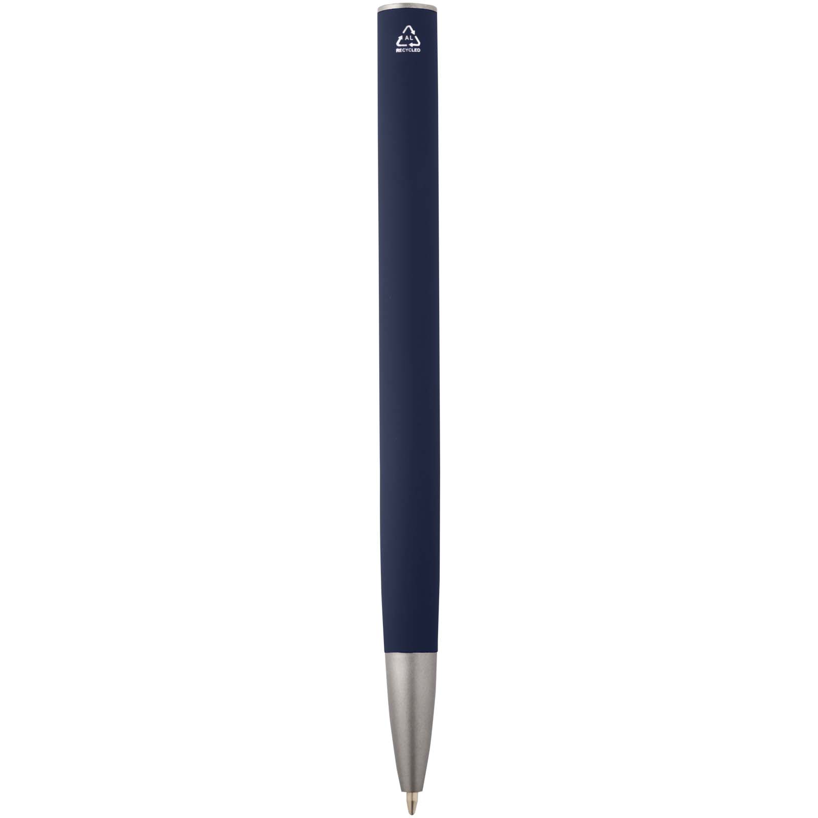 Bolígrafo de aluminio reciclado Ziguur (tinta azul)