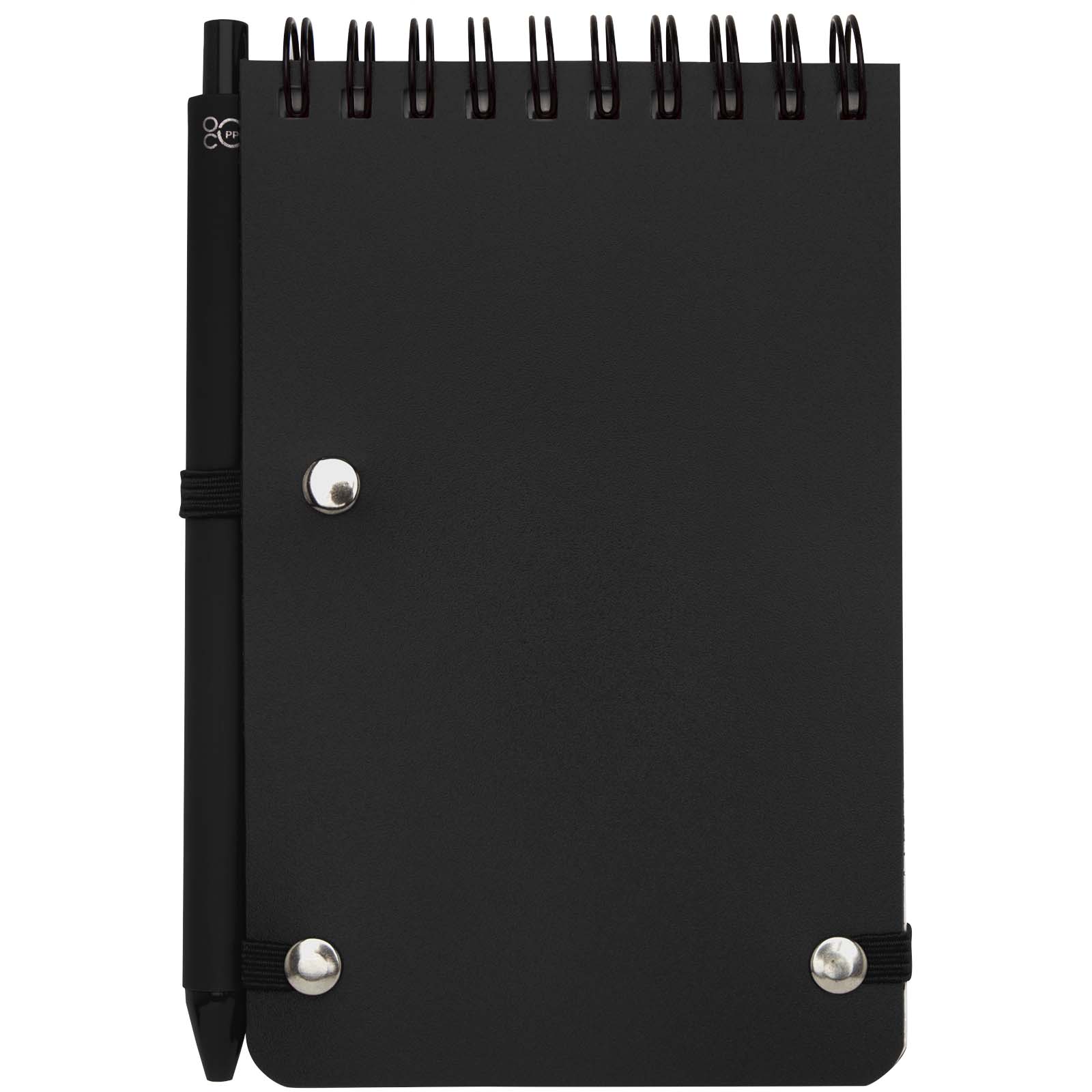 Libreta de tapa dura A6 de plástico procedente del océano con bolígrafo Thalaasa (tinta negra)