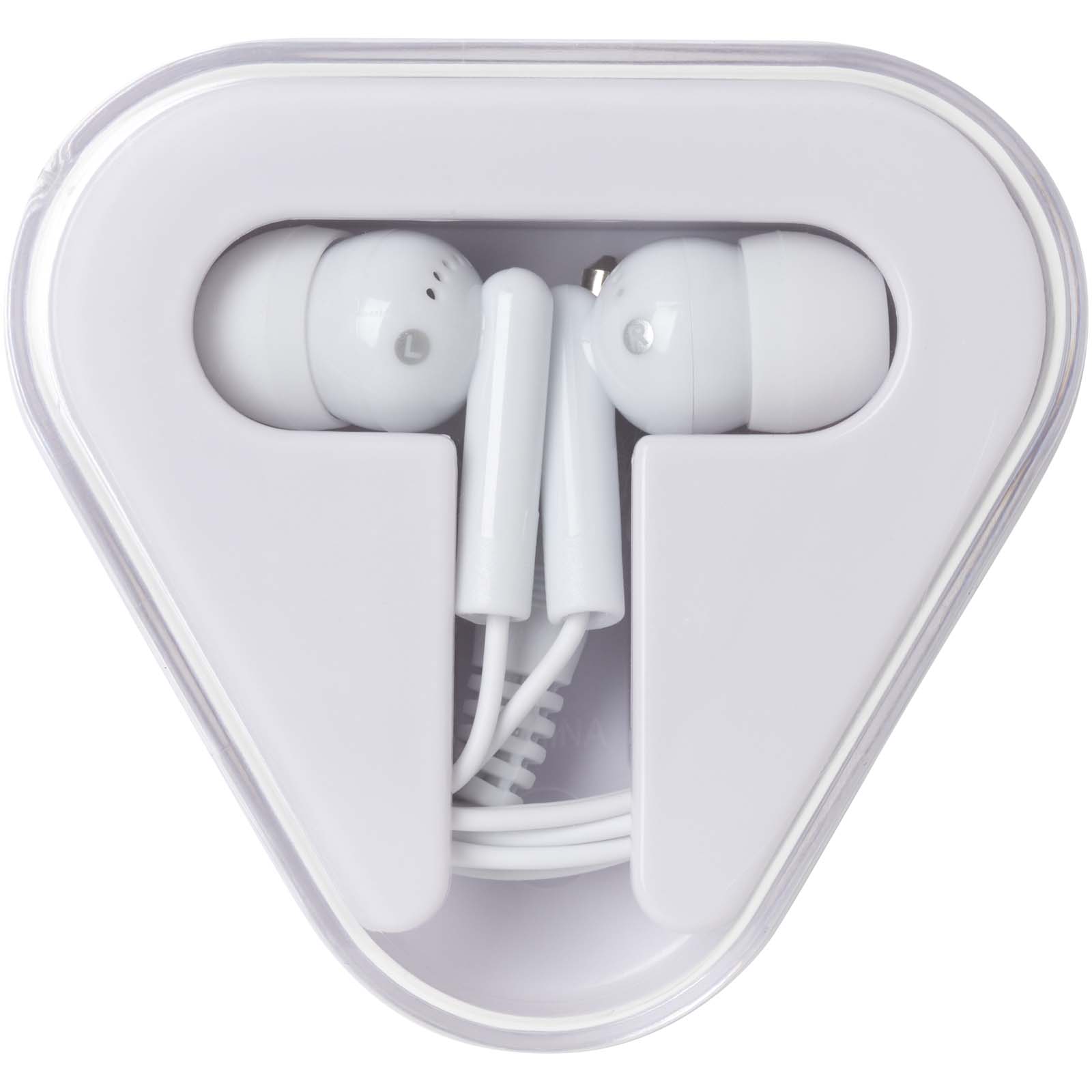 Auriculares con caja de plástico reciclado Rebel
