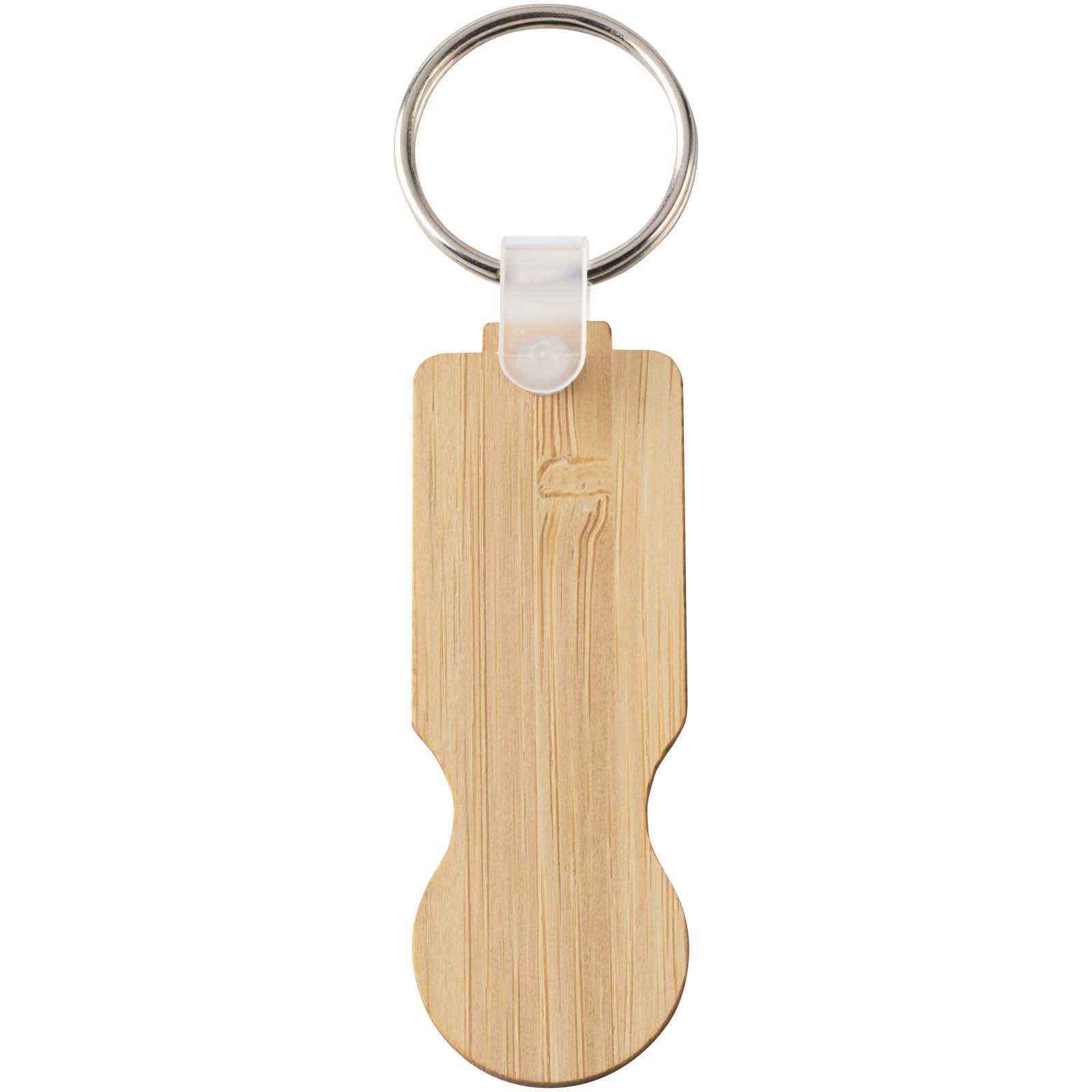 Llavero con moneda para carrito de bambú Ronan