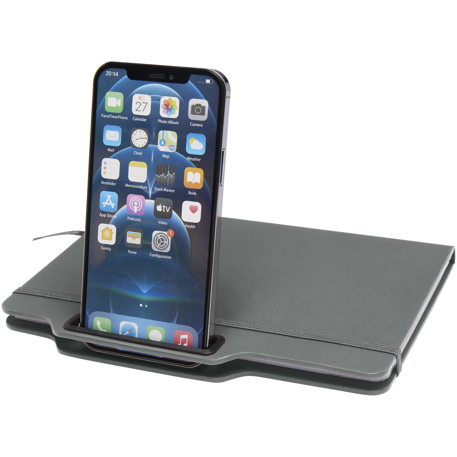 Libreta de tapa dura A5 con combinación de bolígrafo y lápiz Nexus (tinta negra)