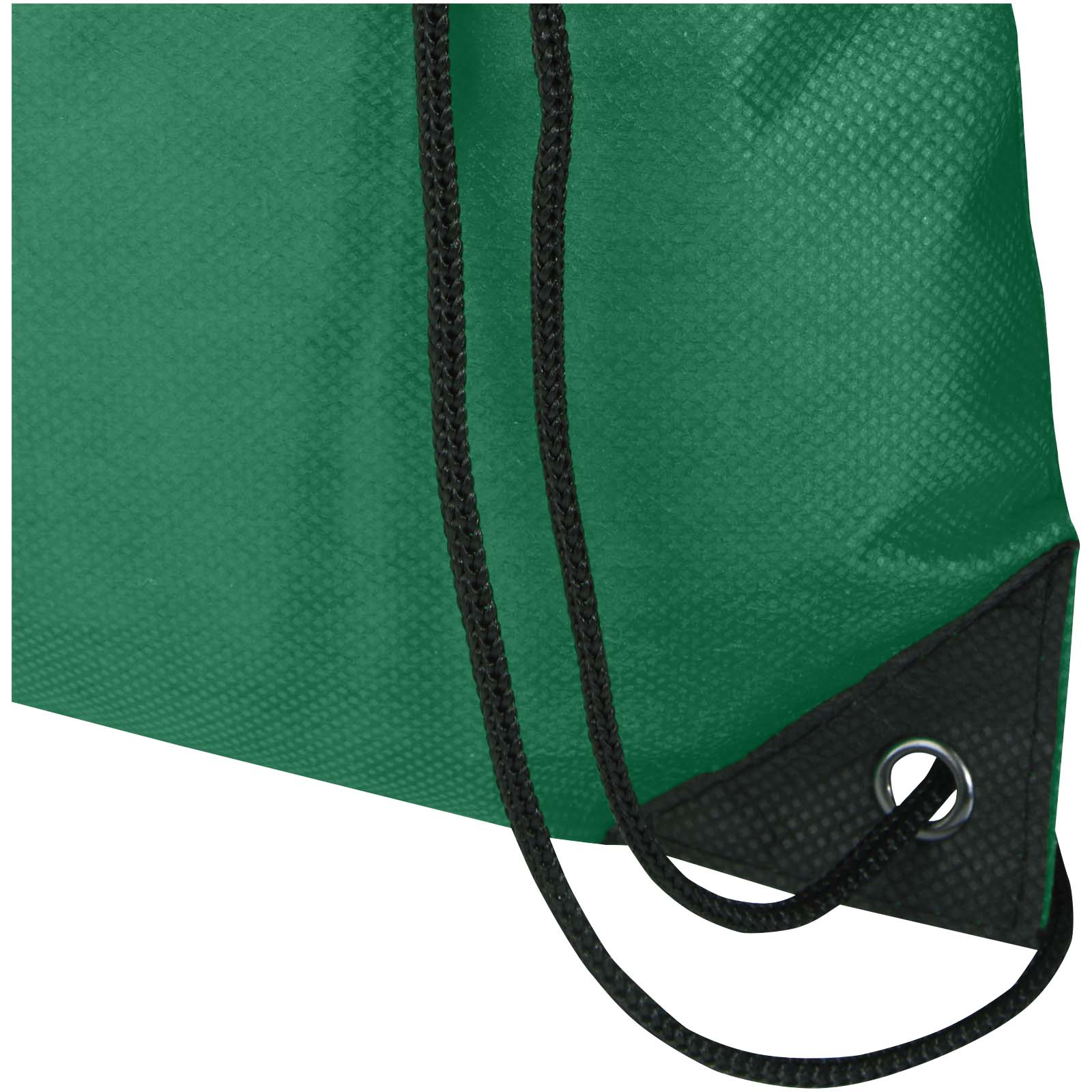Bolsa de tela sin tejer de material reciclado GRS con cordón de 5 l Evergreen