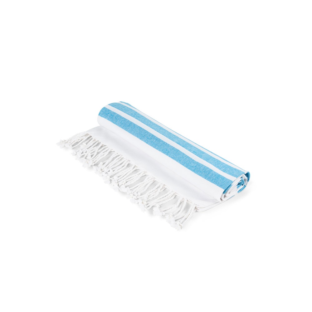 SARDENHA. Toalla de playa de algodón (70% reciclado) y poliéster (30% reciclado) (180 g/m²)