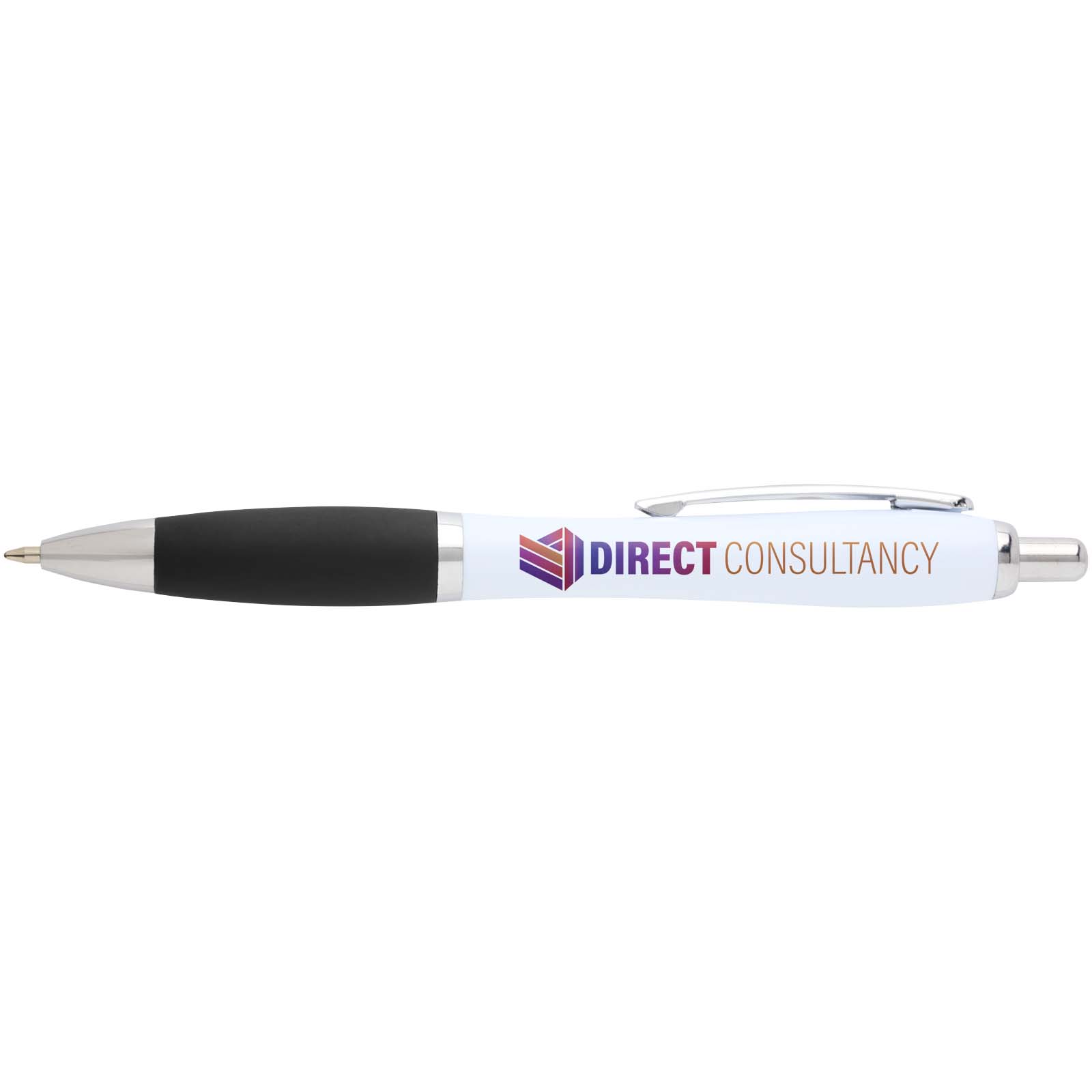 Bolígrafo de plástico reciclado Nash (tinta negra)