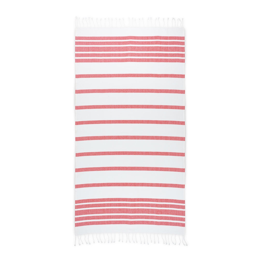 SARDENHA. Toalla de playa de algodón (70% reciclado) y poliéster (30% reciclado) (180 g/m²)