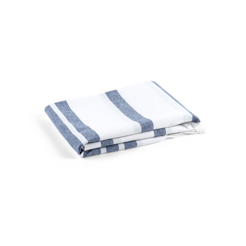 SARDENHA. Toalla de playa de algodón (70% reciclado) y poliéster (30% reciclado) (180 g/m²)