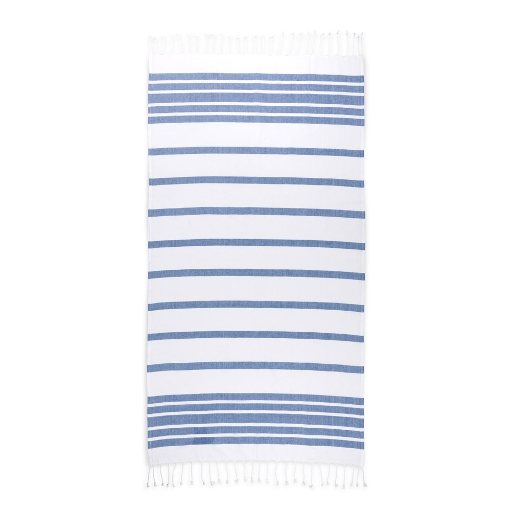 SARDENHA. Toalla de playa de algodón (70% reciclado) y poliéster (30% reciclado) (180 g/m²)