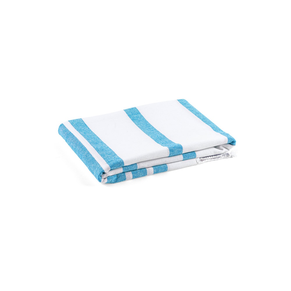 SARDENHA. Toalla de playa de algodón (70% reciclado) y poliéster (30% reciclado) (180 g/m²)