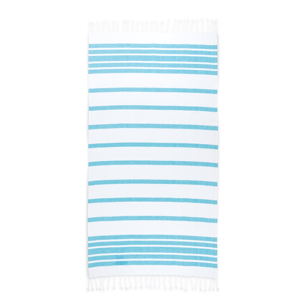 SARDENHA. Toalla de playa de algodón (70% reciclado) y poliéster (30% reciclado) (180 g/m²)