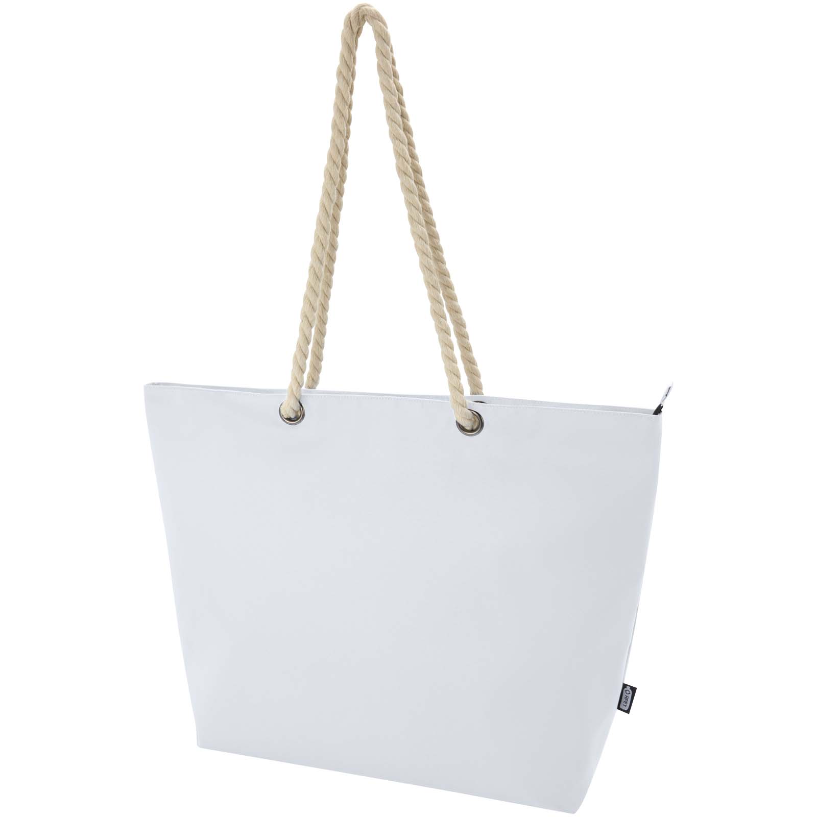 Bolsa de playa refrigeradora de material reciclado GRS con asas de cuerda Panama 23L