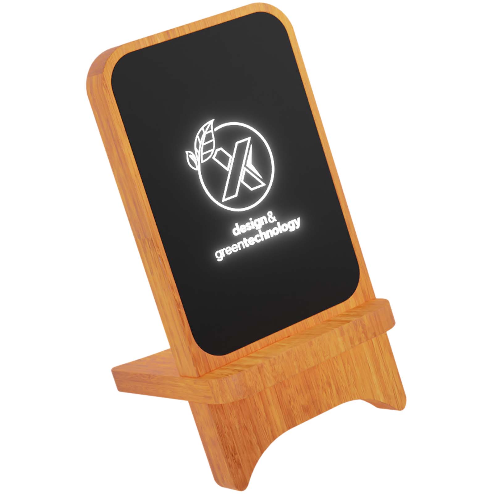 Cargador inalámbrico de madera de 15 W luminoso SCX.design W16