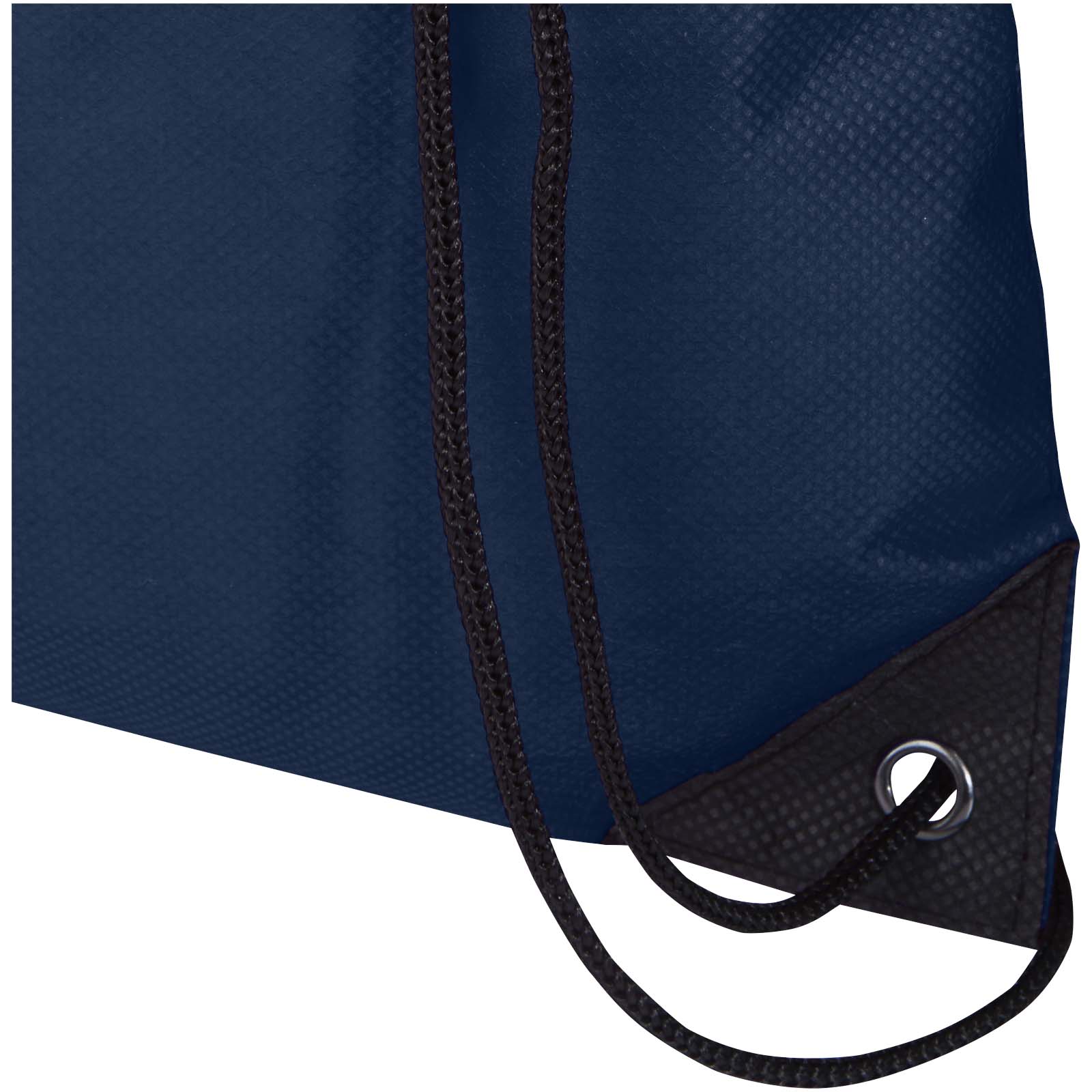 Bolsa de tela sin tejer de material reciclado GRS con cordón de 5 l Evergreen