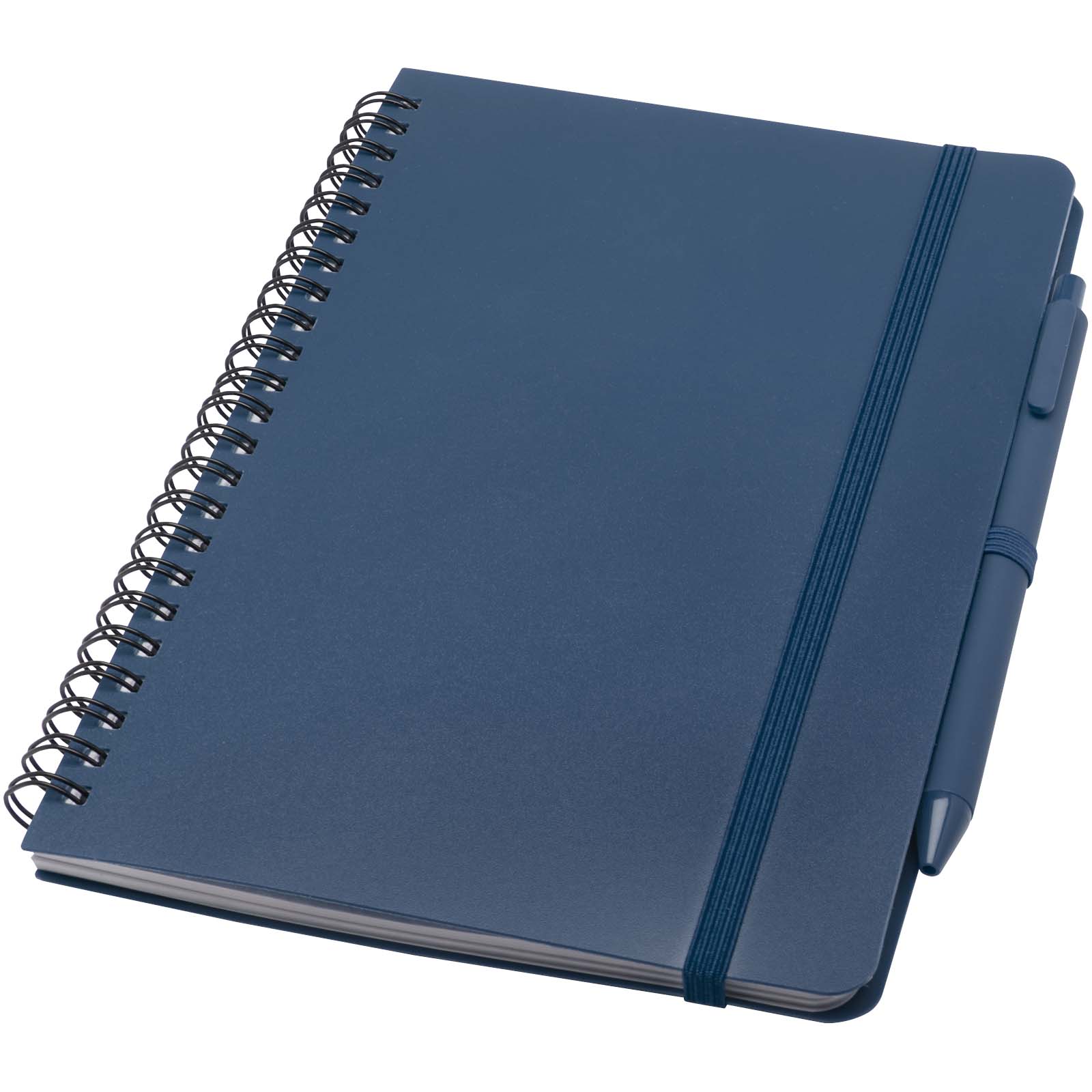 Libreta de tapa dura A5 de plástico procedente del océano con bolígrafo Thalaasa (tinta negra)