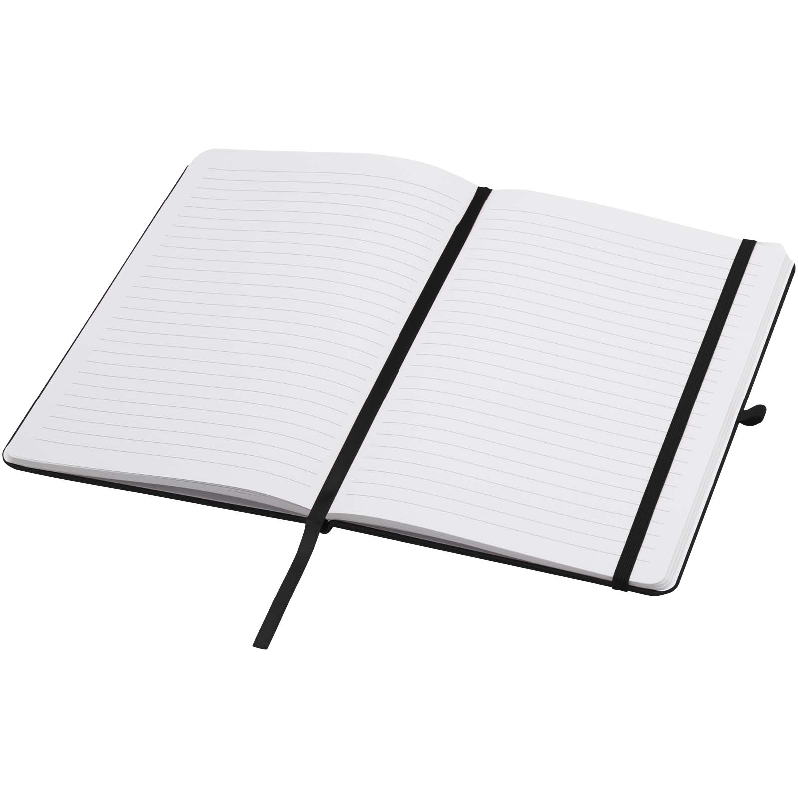 Libreta de tapa dura A5 de material reciclado con páginas rayadas Teak