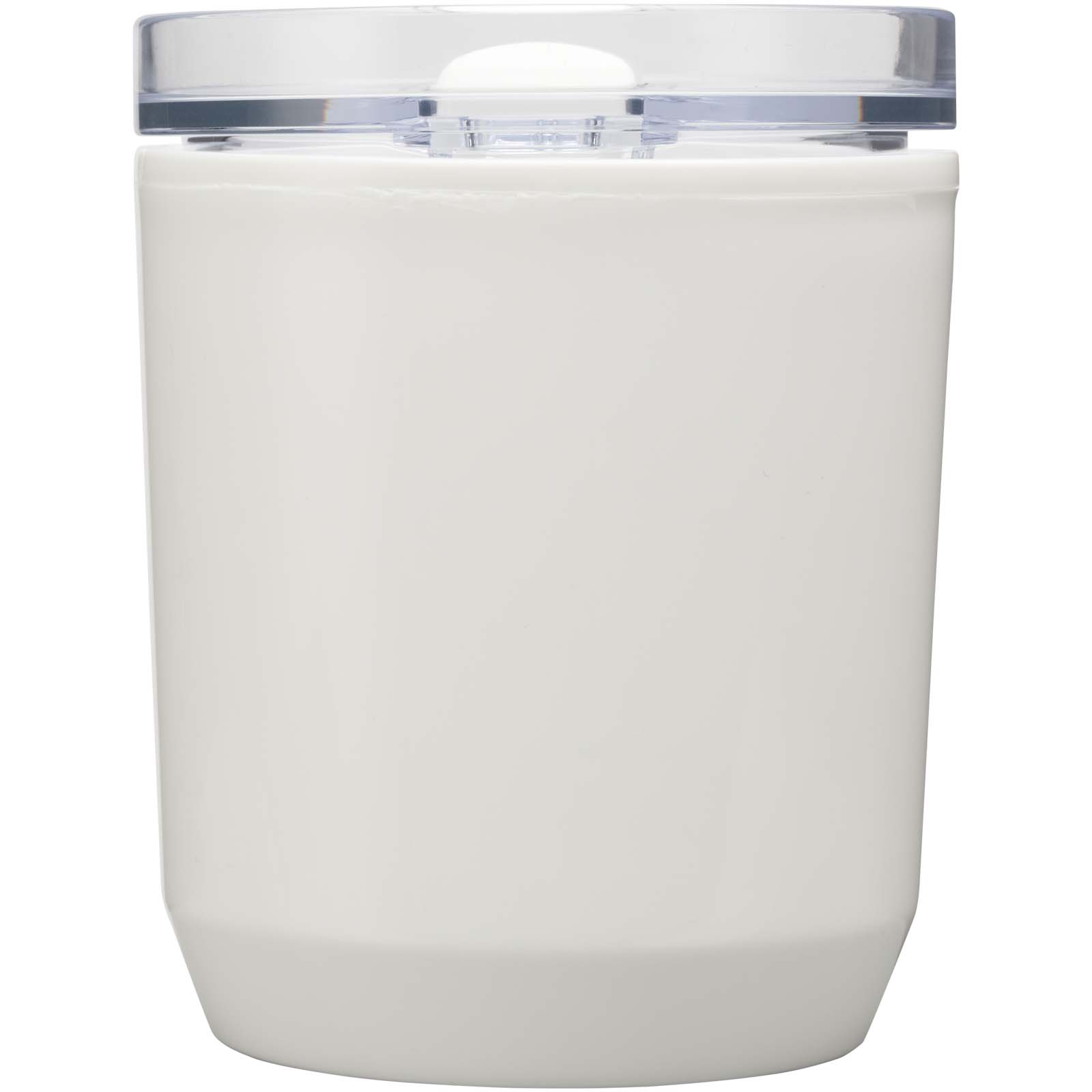 Vaso de doble pared de plástico reciclado de 180 ml Hudson