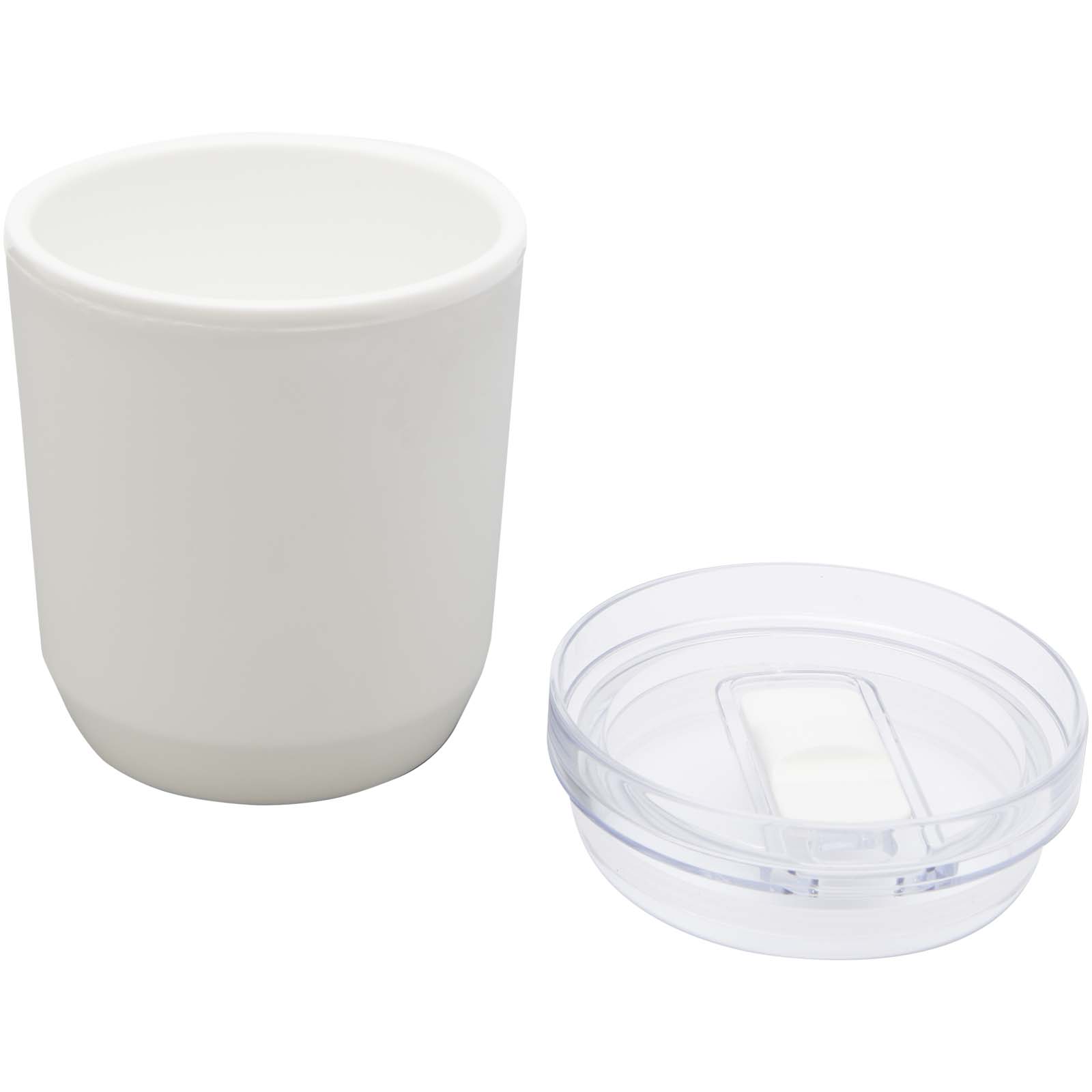 Vaso de doble pared de plástico reciclado de 180 ml Hudson