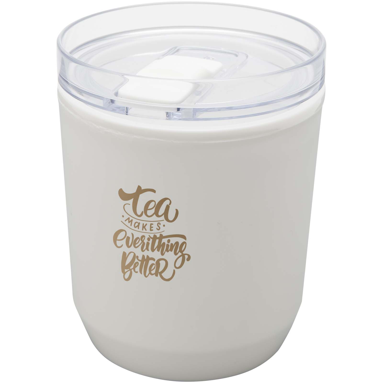 Vaso de doble pared de plástico reciclado de 180 ml Hudson