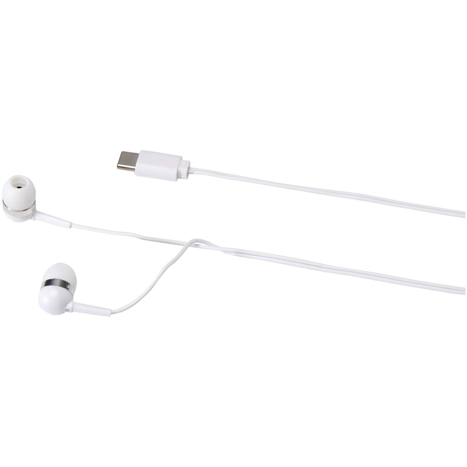 Auriculares tipo C con cable y caja de plástico reciclado Dofida