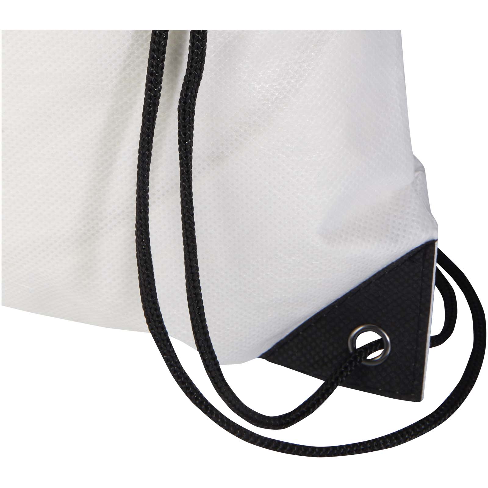 Bolsa de tela sin tejer de material reciclado GRS con cordón de 5 l Evergreen