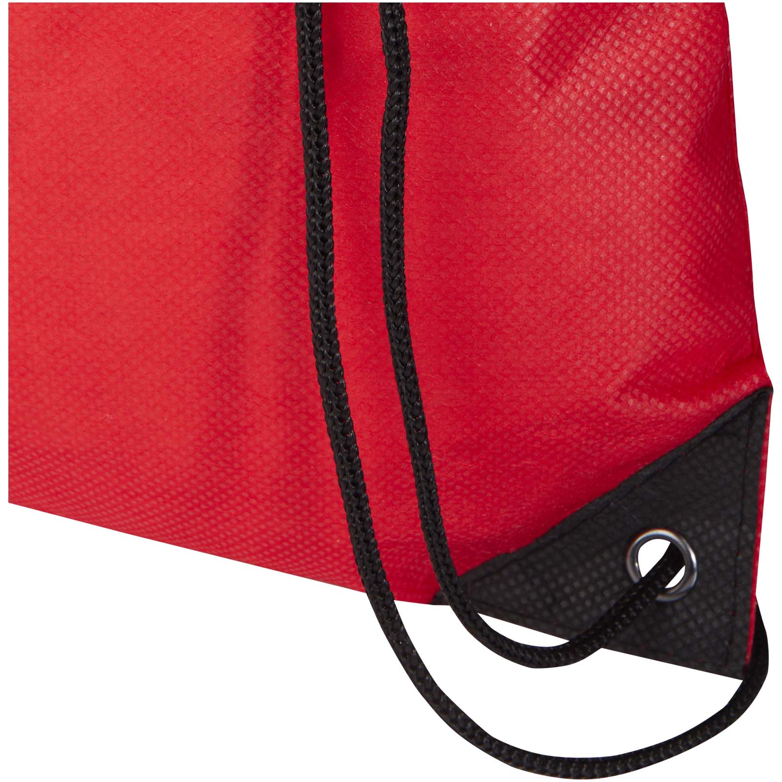 Bolsa de tela sin tejer de material reciclado GRS con cordón de 5 l Evergreen
