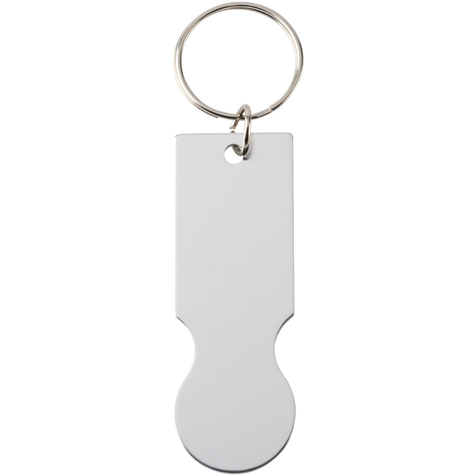 Llavero con moneda para carrito de la compra Rhea