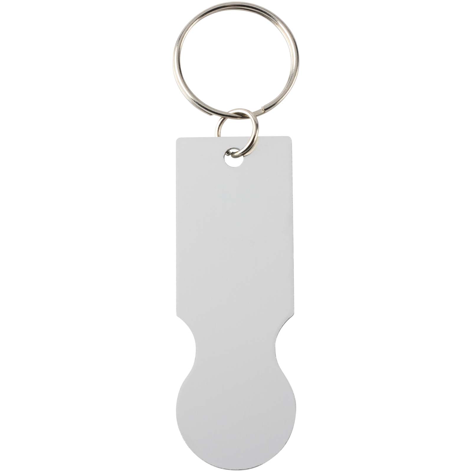 Llavero con moneda para carrito de la compra Rhea