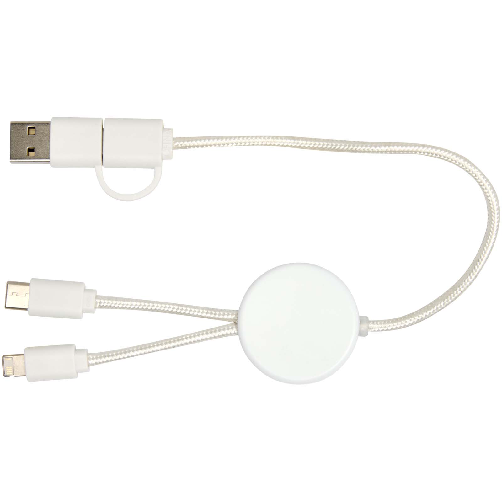Cable 5 en 1 de plástico reciclado de 30 cm para sincronización de datos y carga rápida de 27 W Citala