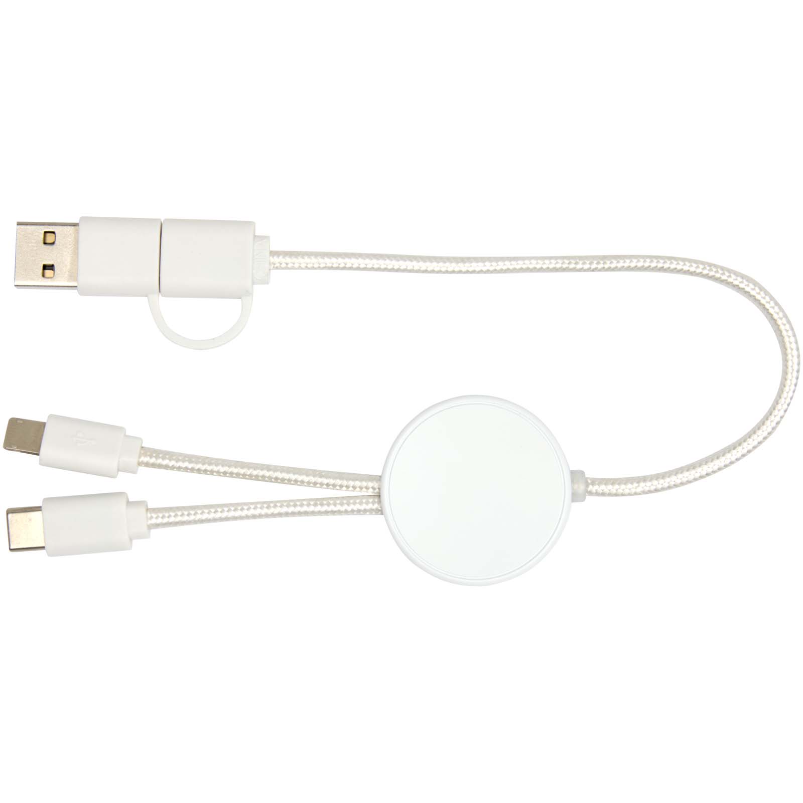 Cable 5 en 1 de plástico reciclado de 30 cm para sincronización de datos y carga rápida de 27 W Citala