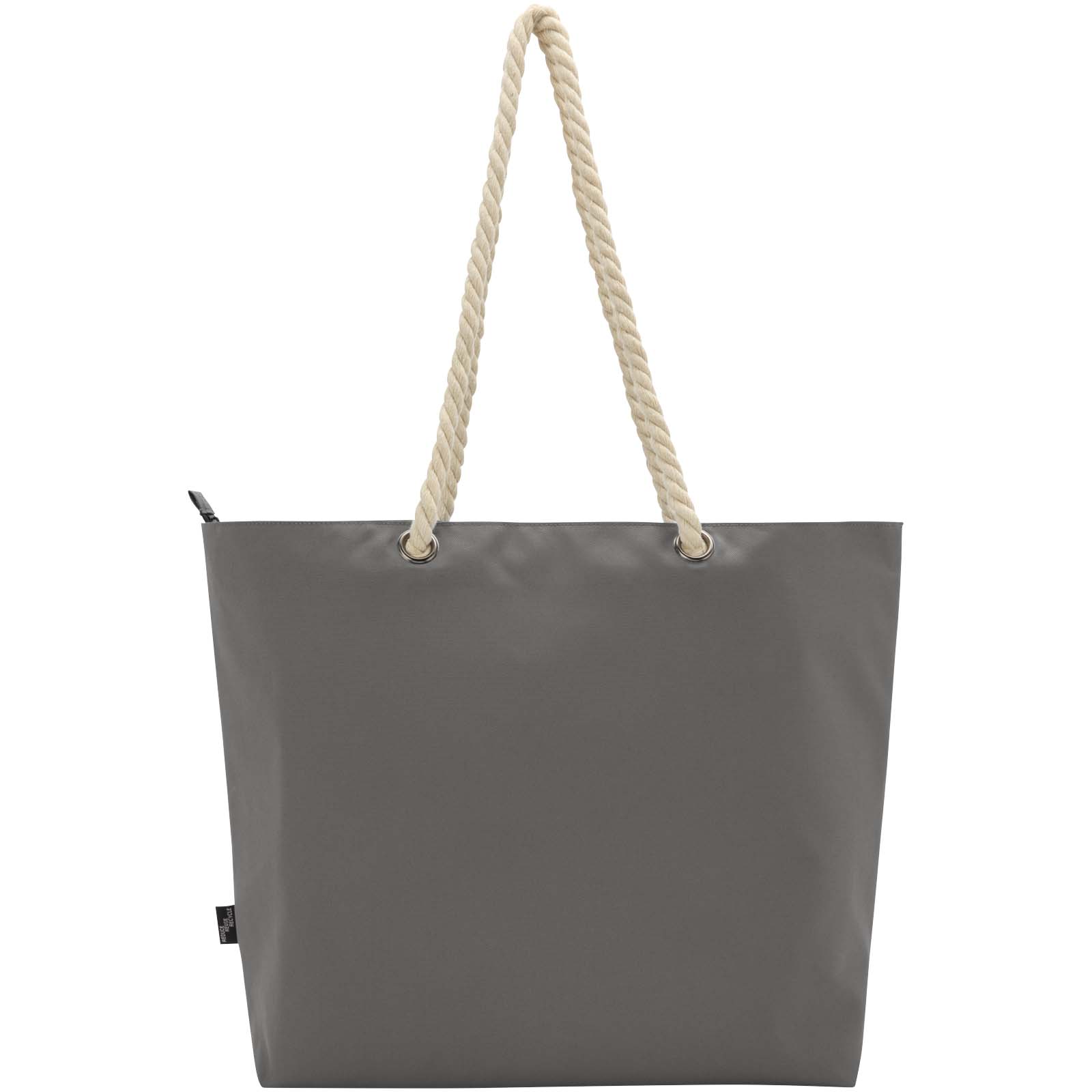 Bolsa de playa refrigeradora de material reciclado GRS con asas de cuerda Panama 23L