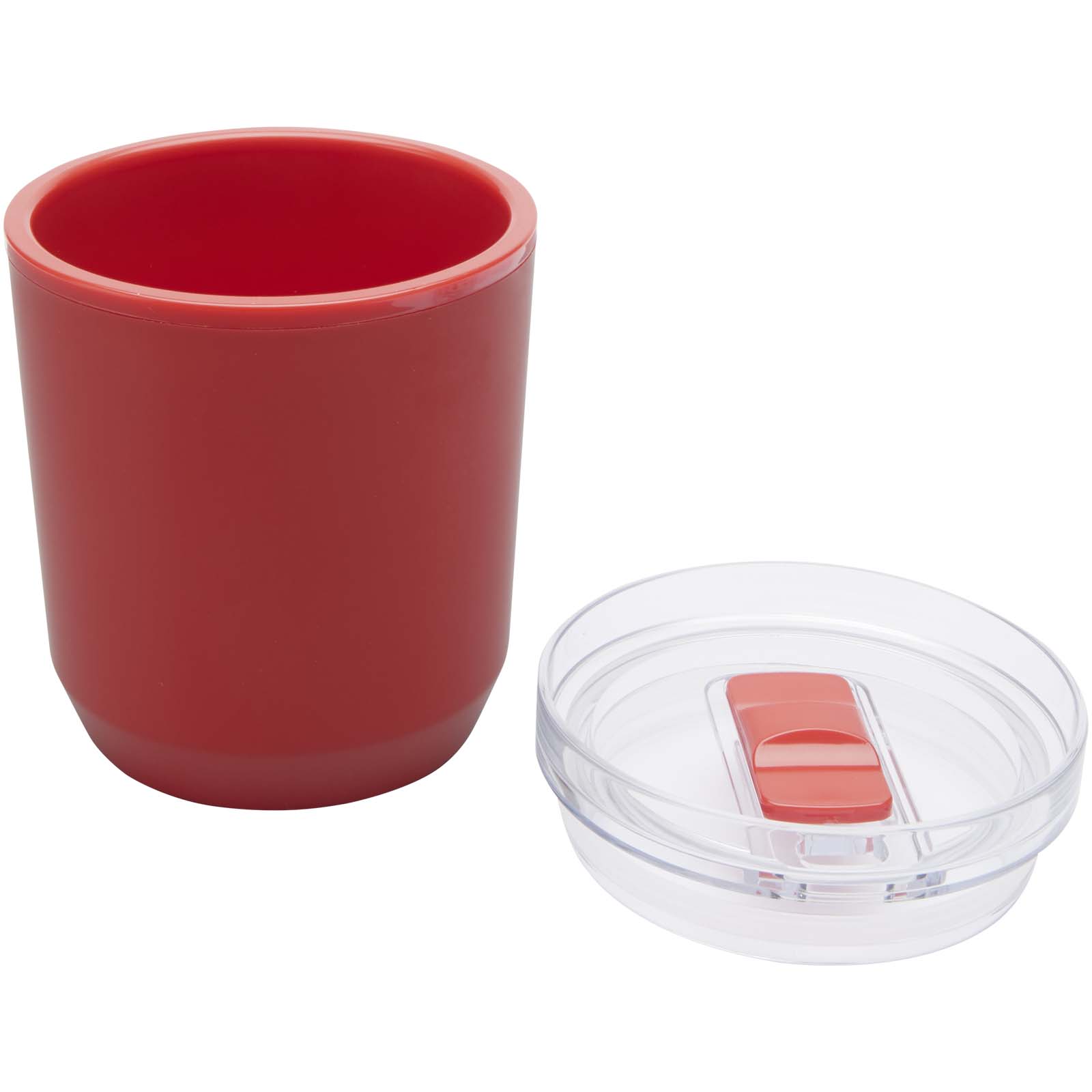 Vaso de doble pared de plástico reciclado de 180 ml Hudson