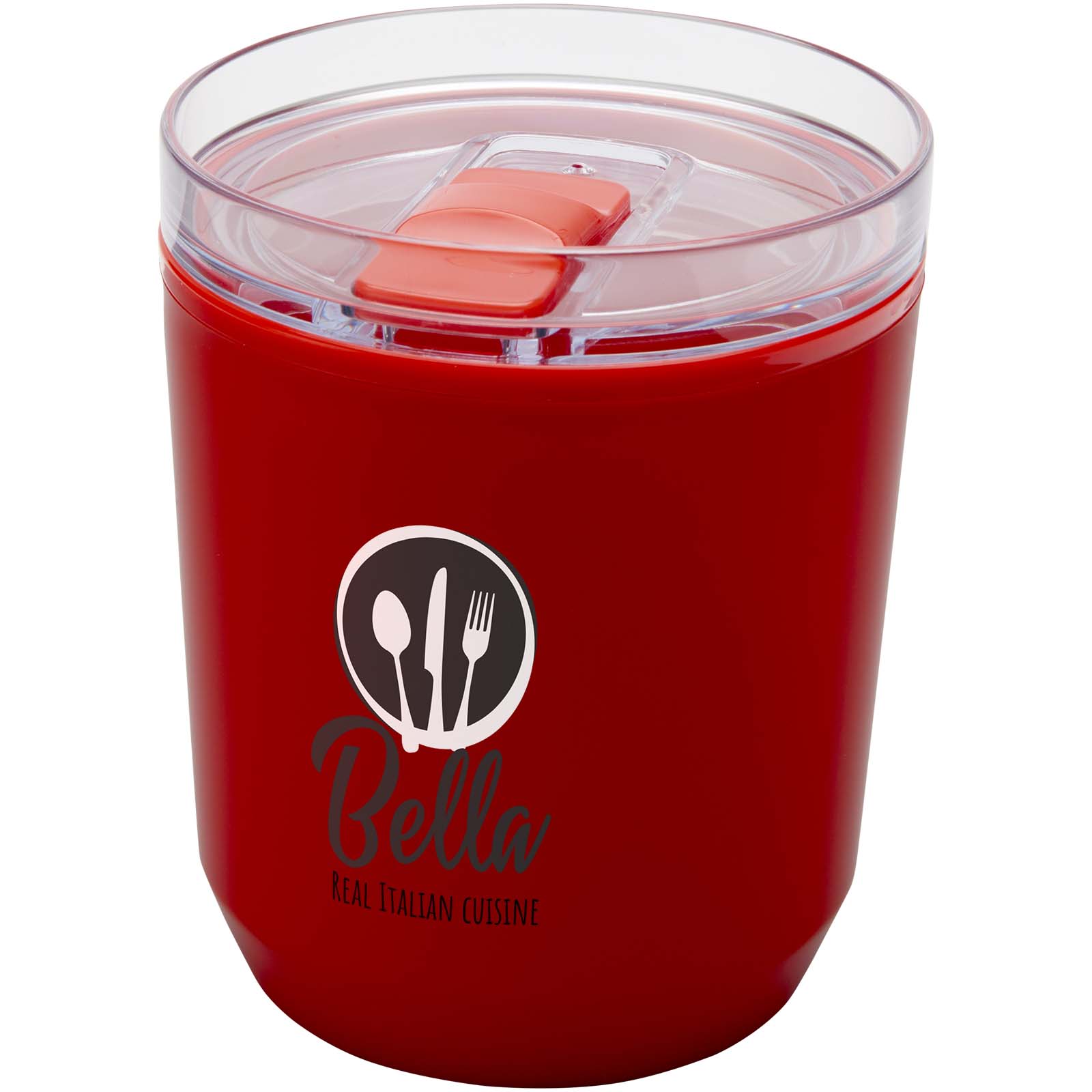 Vaso de doble pared de plástico reciclado de 180 ml Hudson