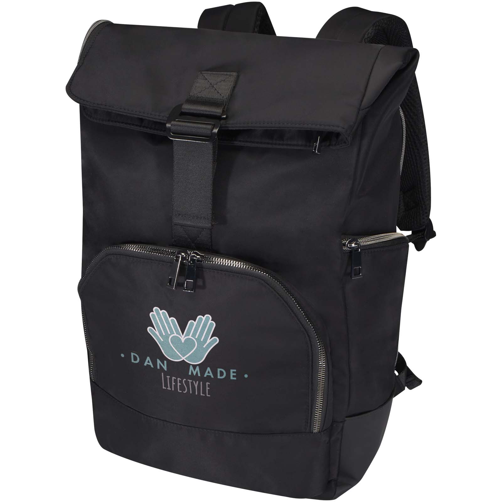 Mochila para portátil de 15 enrollable de material reciclado GRS de 18 l Rhine