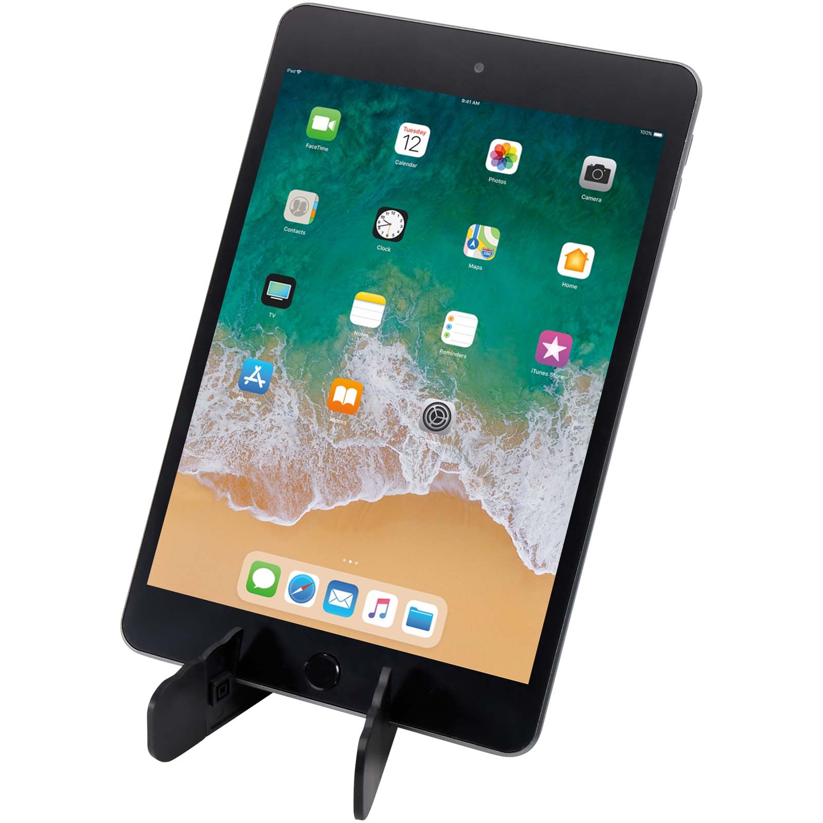 Soporte plegable de plástico reciclado para tableta y teléfono Buna