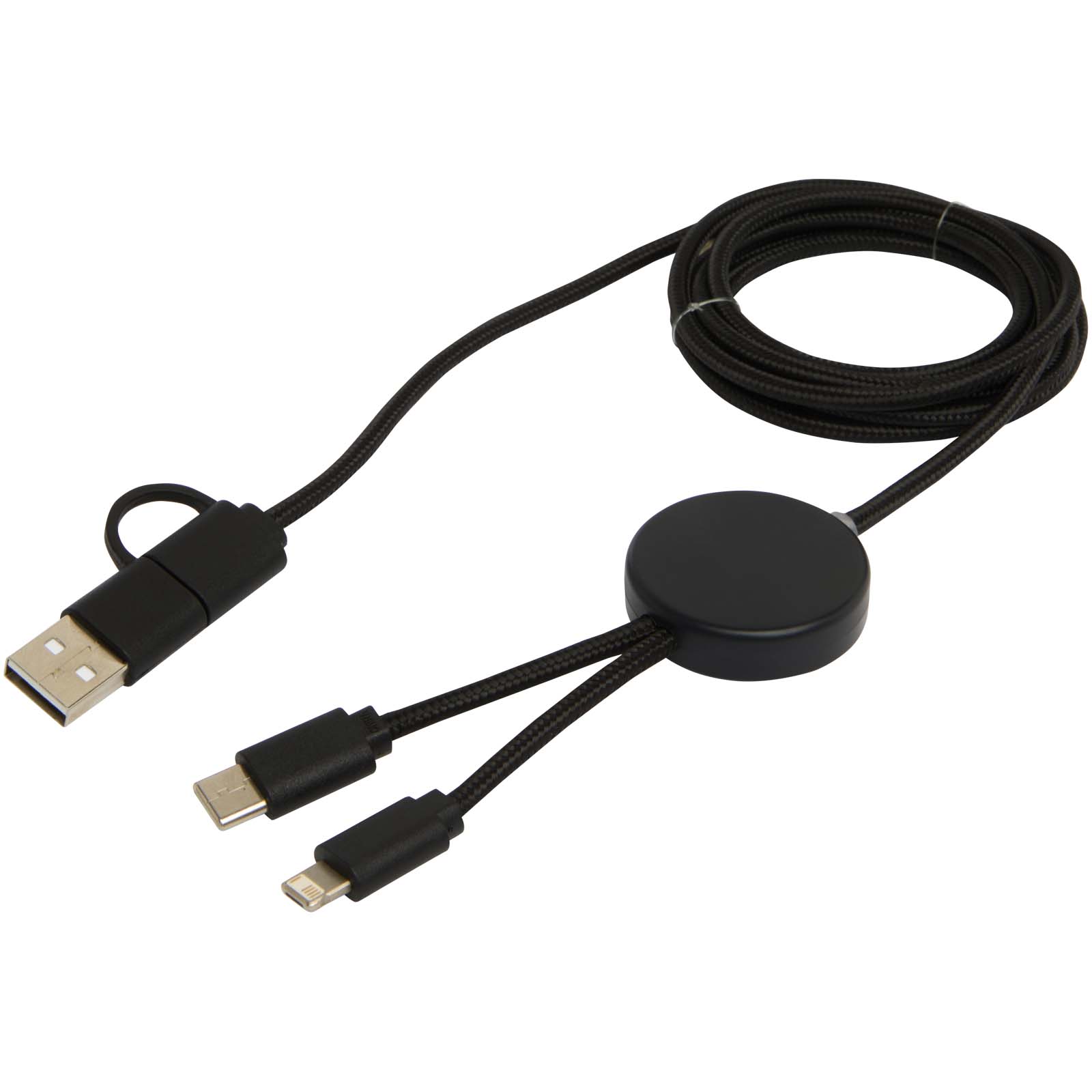 Cable 5 en 1 de plástico reciclado de 150 cm para sincronización de datos y carga rápida de 27 W Citala