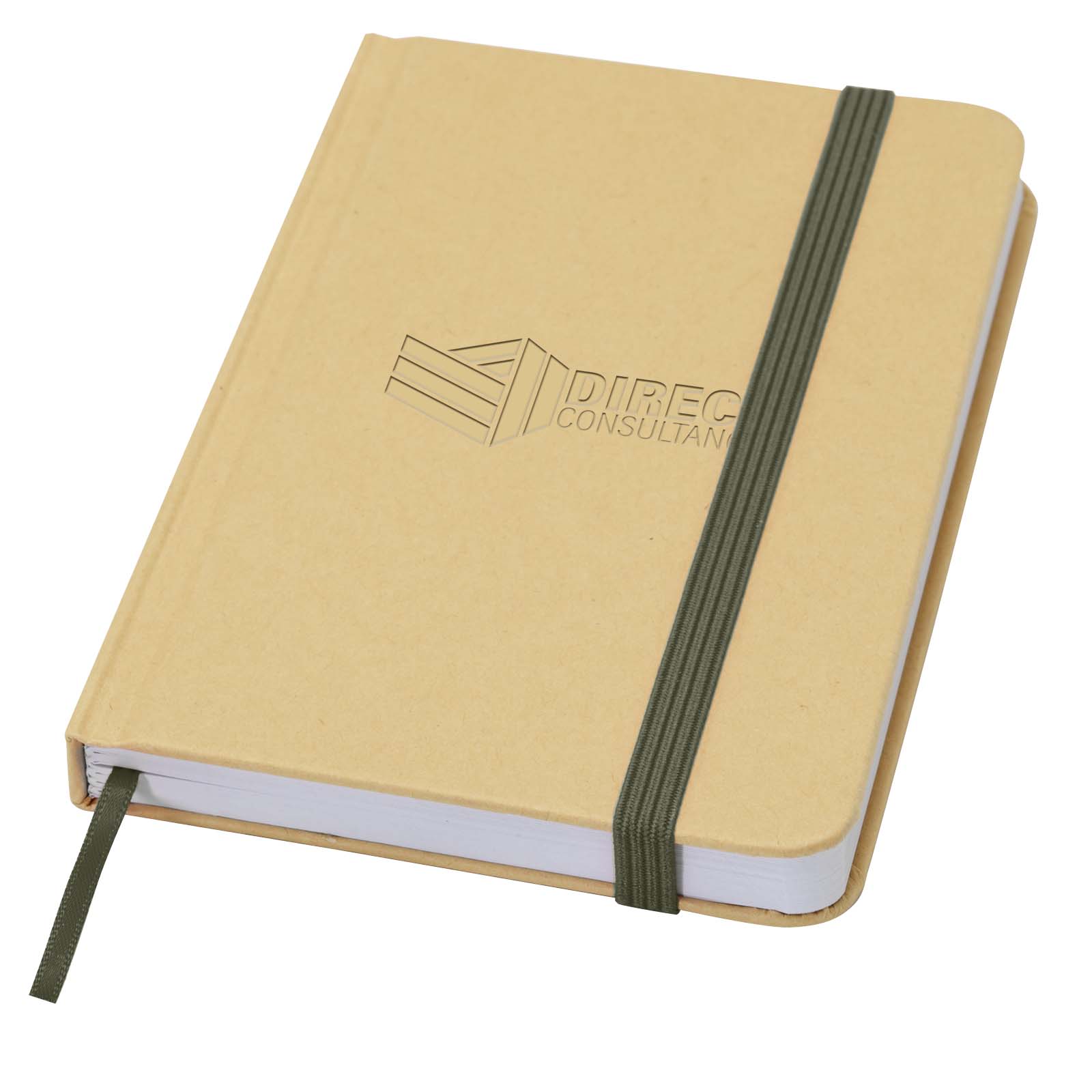 Libreta de tapa dura A6 de material reciclado con páginas lisas Reed