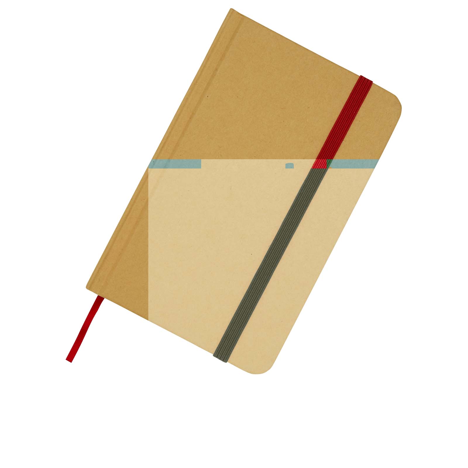Libreta de tapa dura A6 de material reciclado con páginas lisas Reed