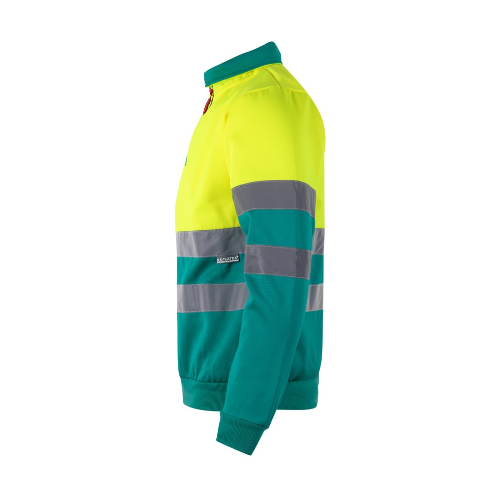 VL THOR LARGE. Sudadera bicolor (300g/m²) en tejido polar de poliéster (100%)