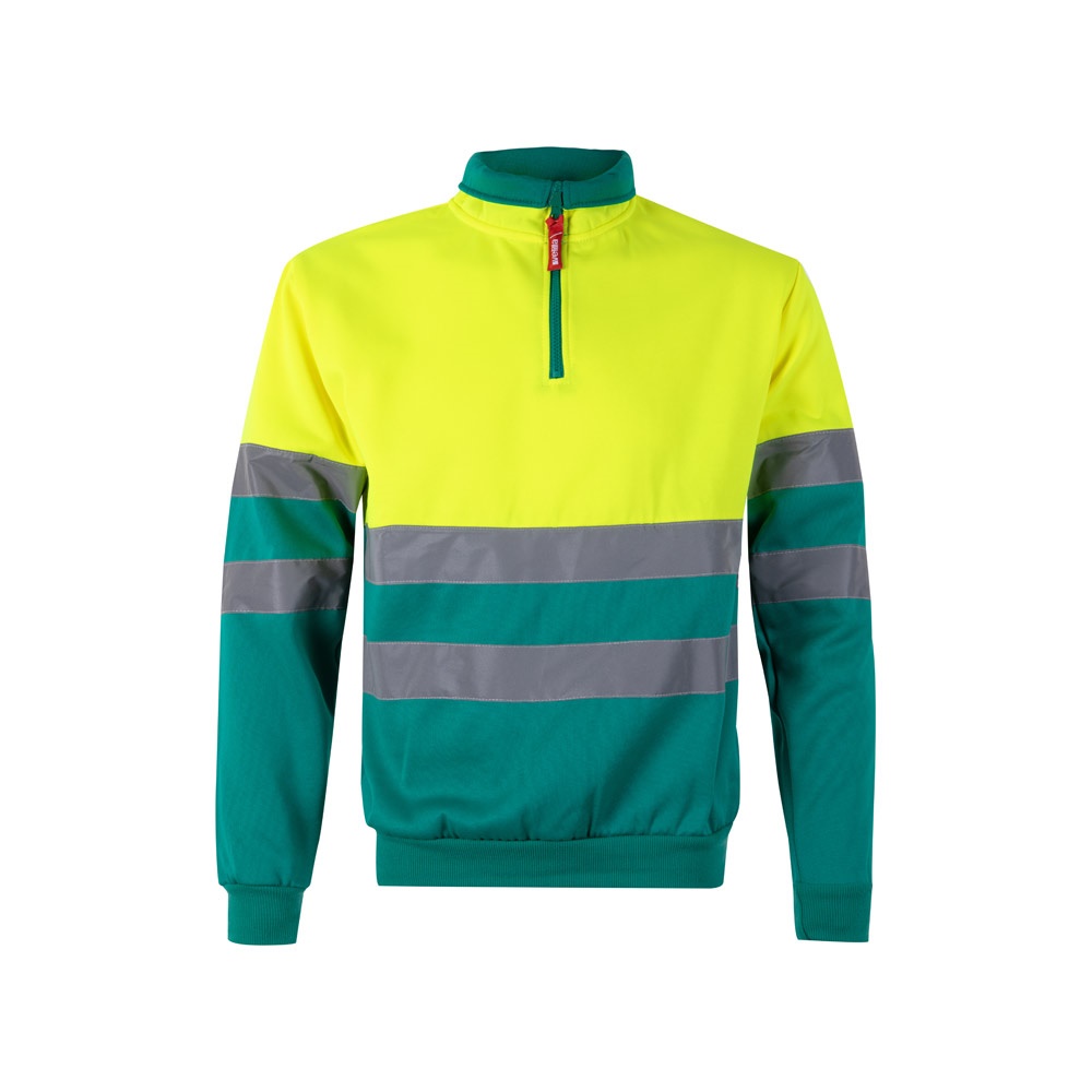 VL THOR LARGE. Sudadera bicolor (300g/m²) en tejido polar de poliéster (100%)