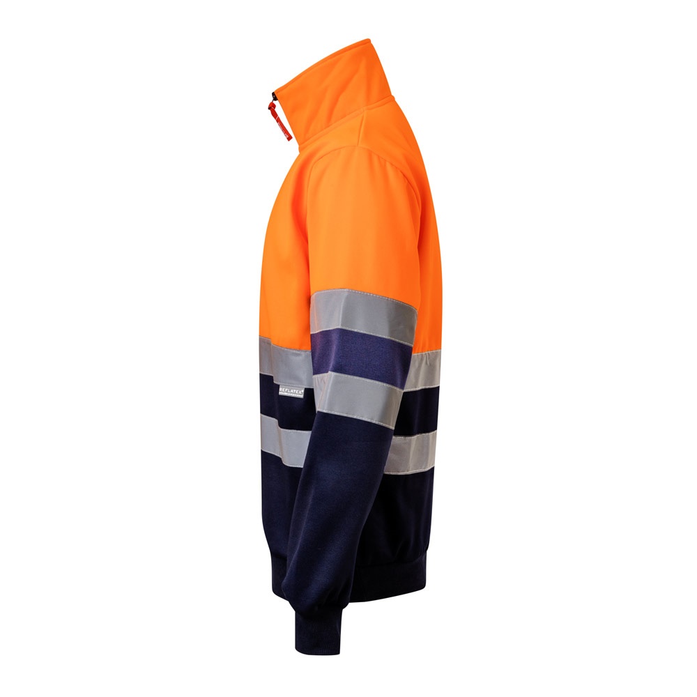 VL THOR LARGE. Sudadera bicolor (300g/m²) en tejido polar de poliéster (100%)