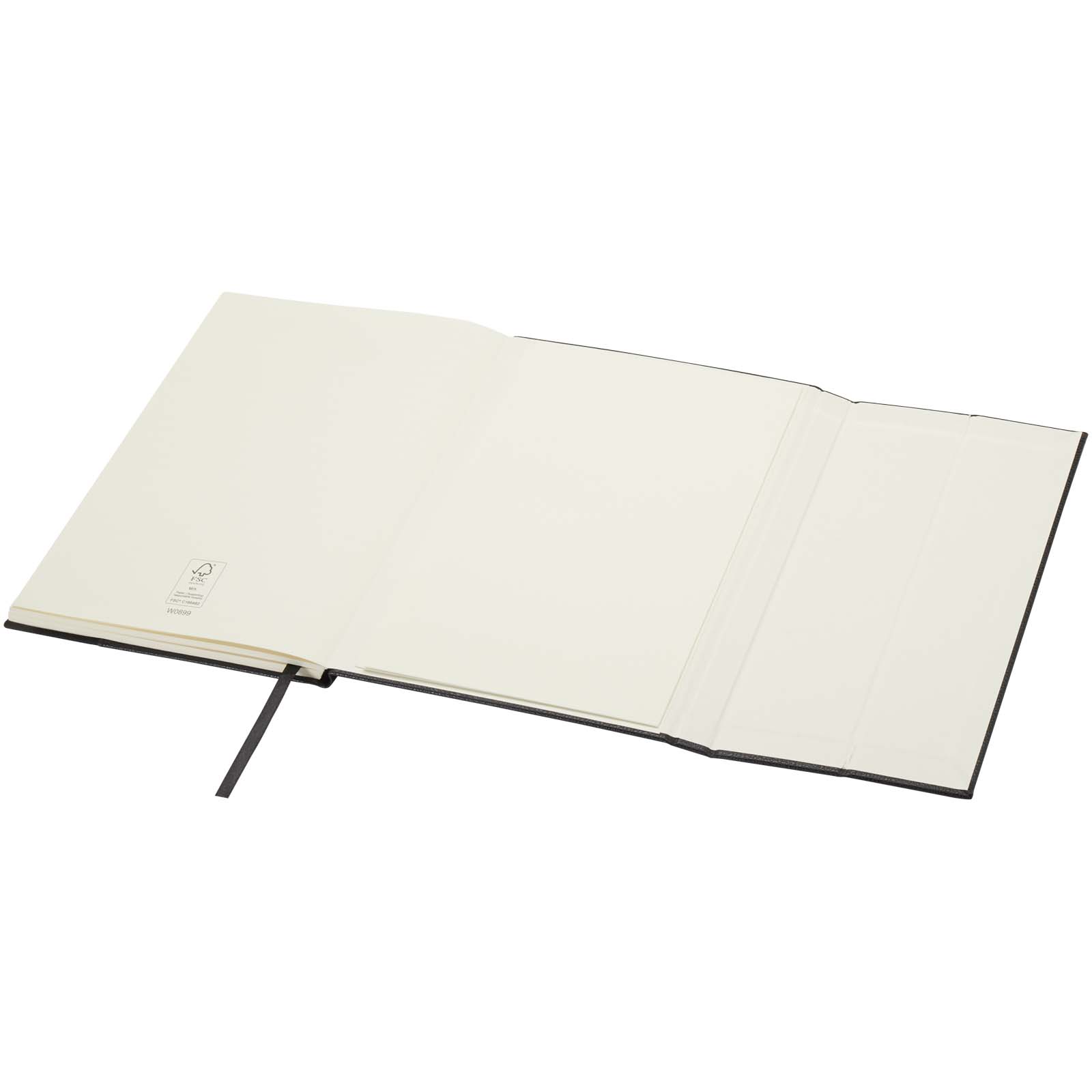 Libreta de tapa dura A5 de cuero regenerado Alejandra