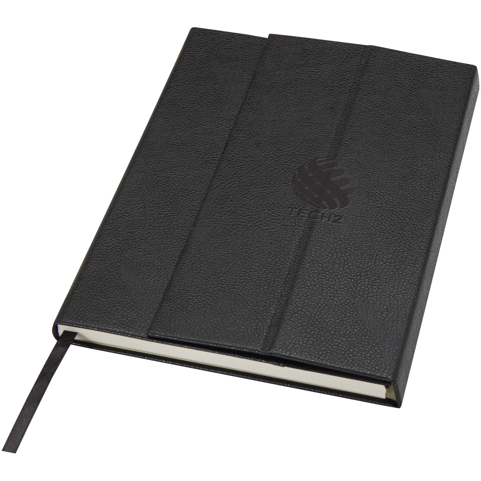 Libreta de tapa dura A5 de cuero regenerado Alejandra