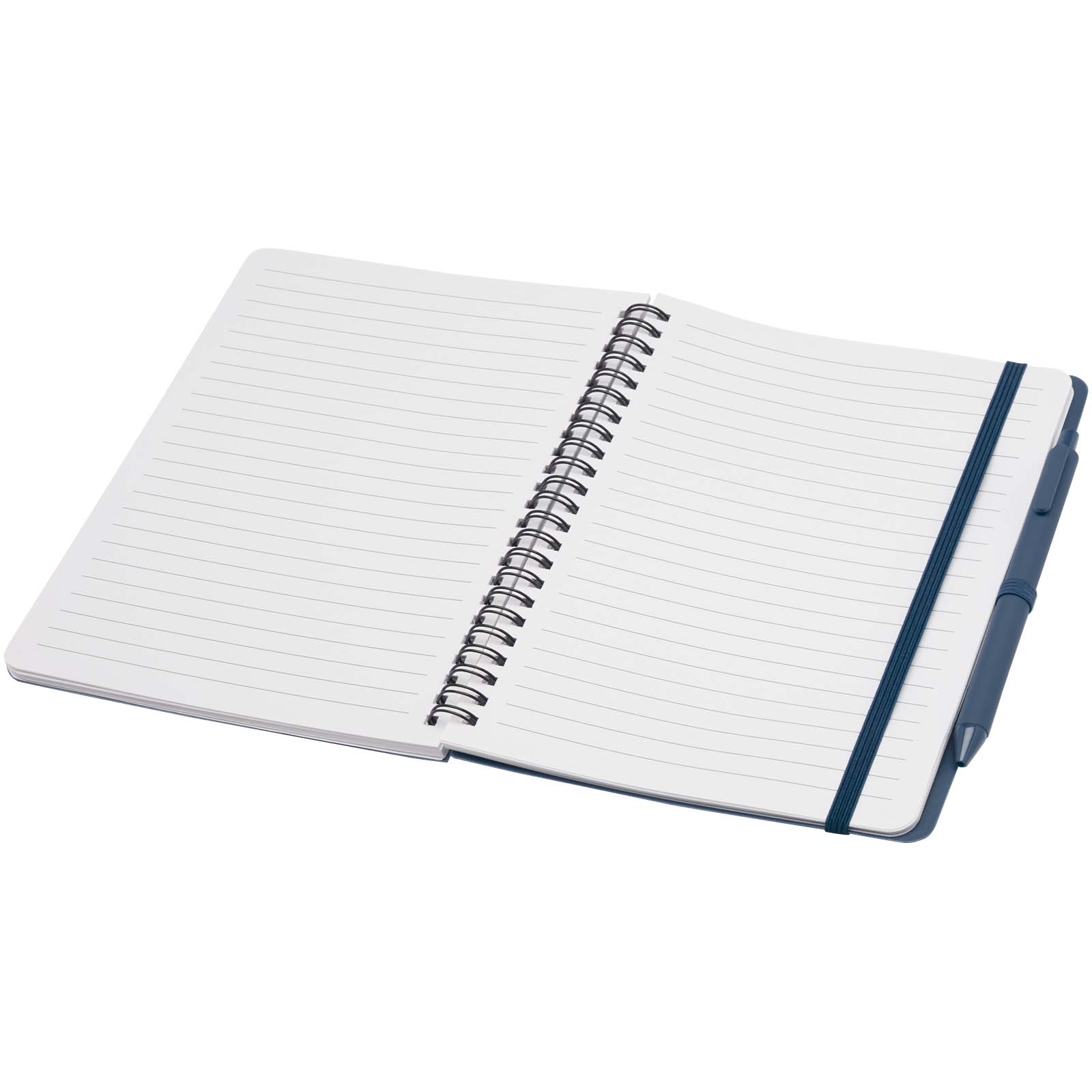 Libreta de tapa dura A5 de plástico procedente del océano con bolígrafo Thalaasa (tinta negra)