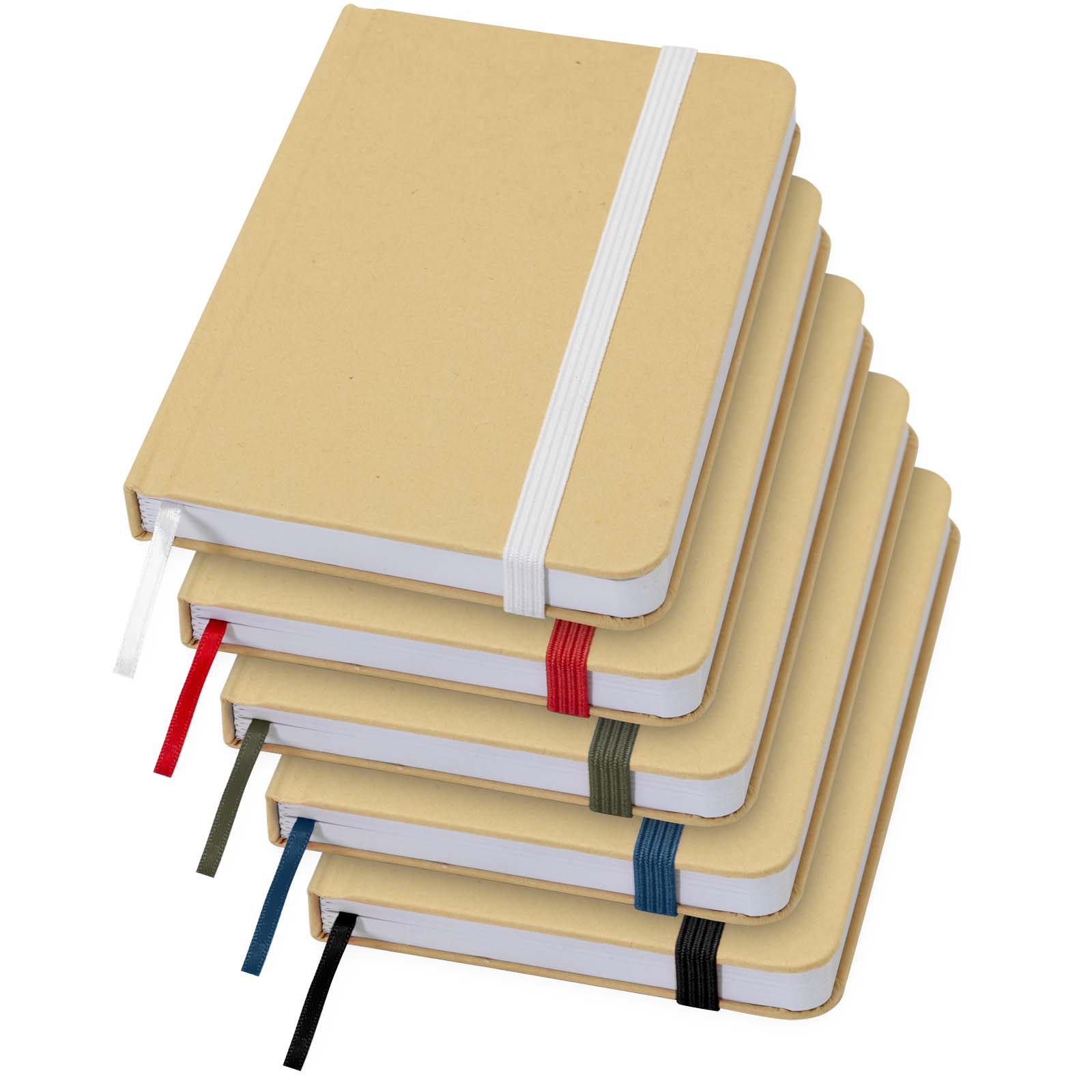 Libreta de tapa dura A6 de material reciclado con páginas lisas Reed