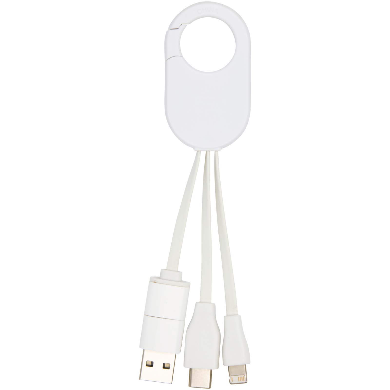 Cable de carga 4 en 1 de plástico reciclado Troop