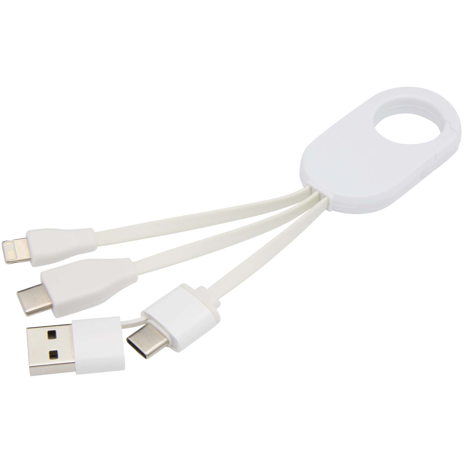 Cable de carga 4 en 1 de plástico reciclado Troop