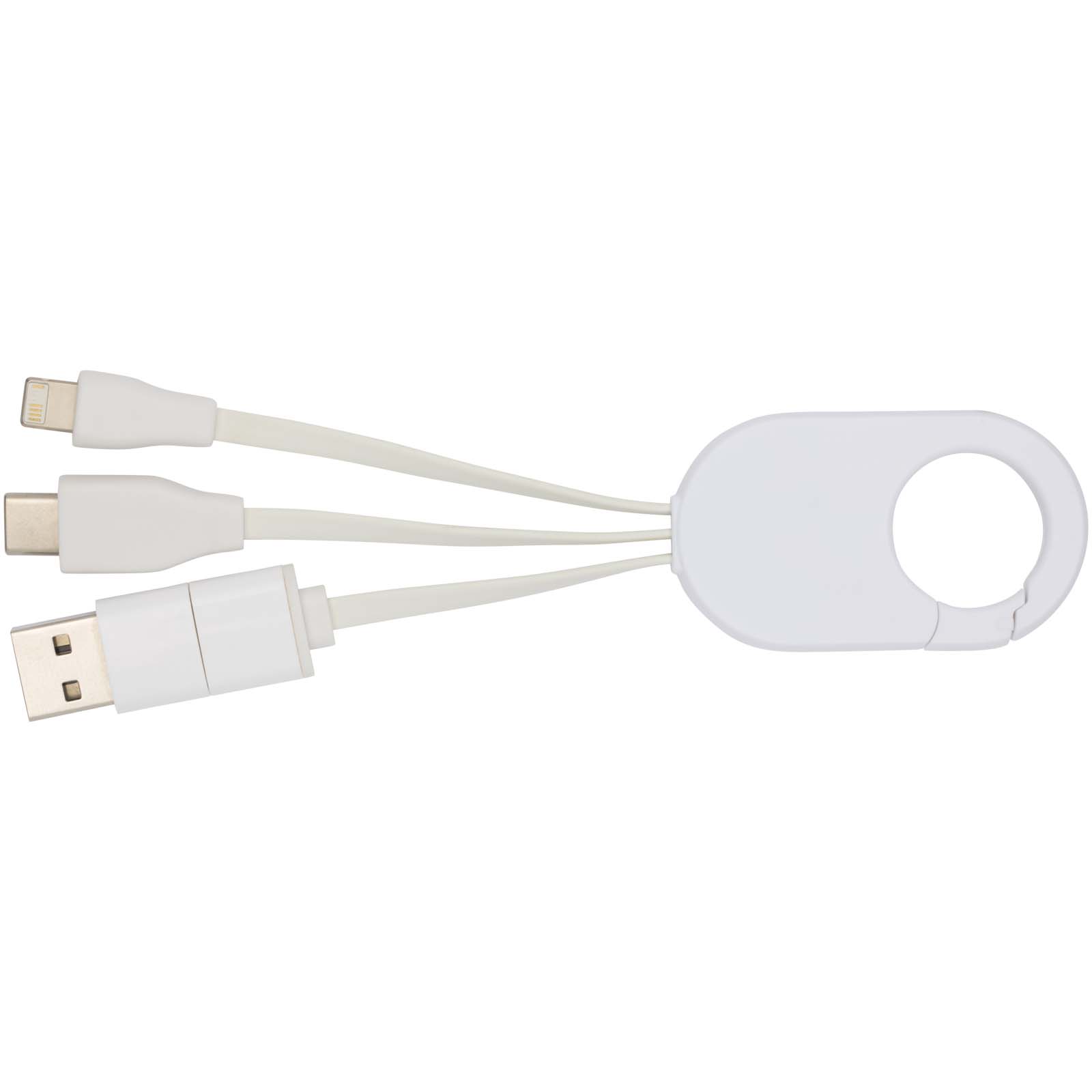 Cable de carga 4 en 1 de plástico reciclado Troop
