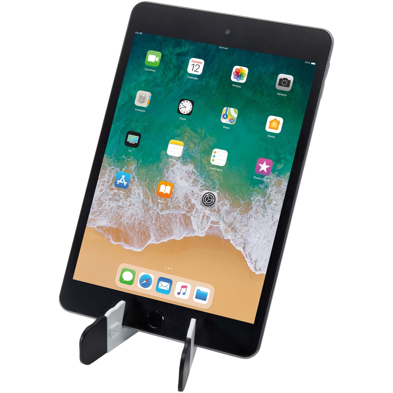 Soporte plegable de plástico reciclado para tableta y teléfono Buna