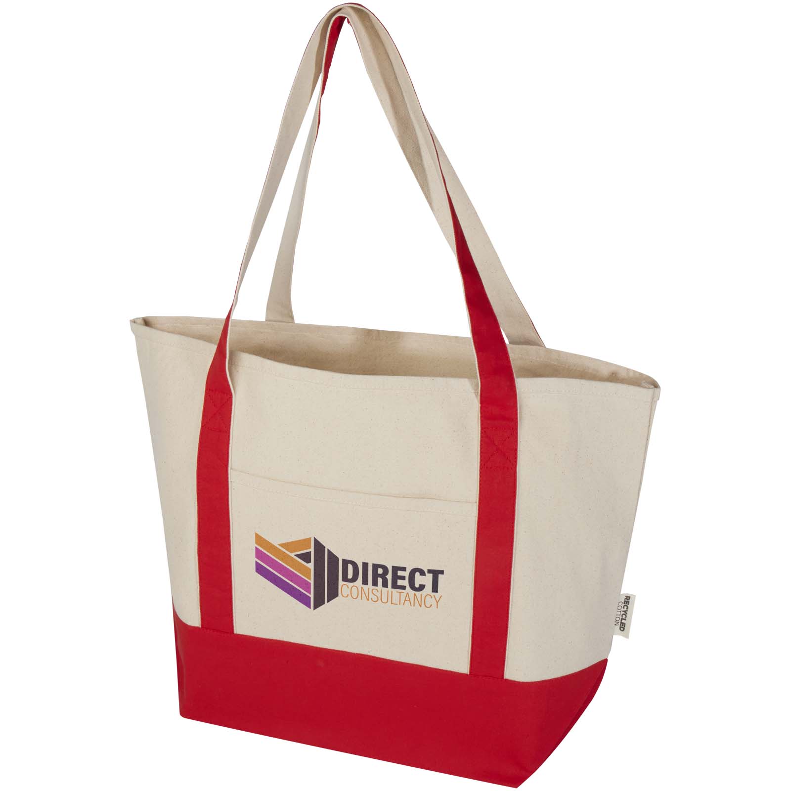 Bolsa Tote de algodón reciclado GRS de 320 g/m² Sam