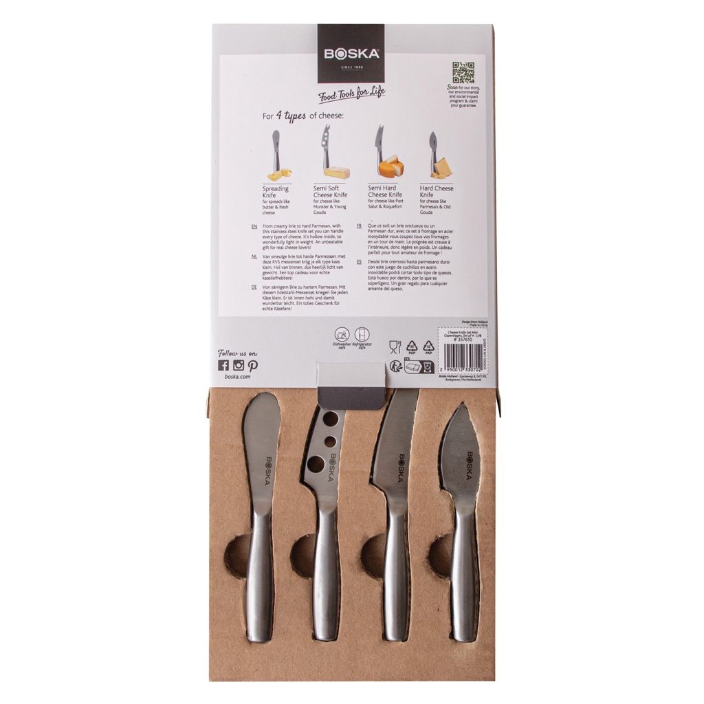 Set Mini de Cuchillos para Queso Copenhagen de BOSKA