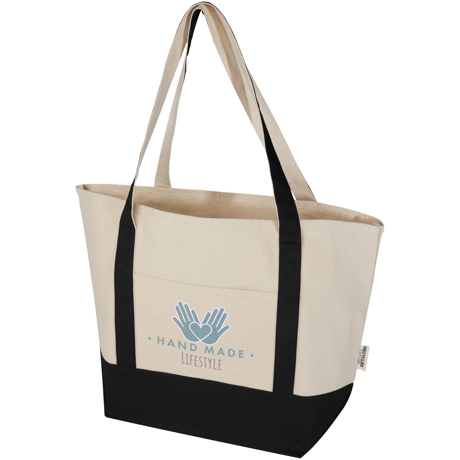 Bolsa Tote de algodón reciclado GRS de 320 g/m² Sam